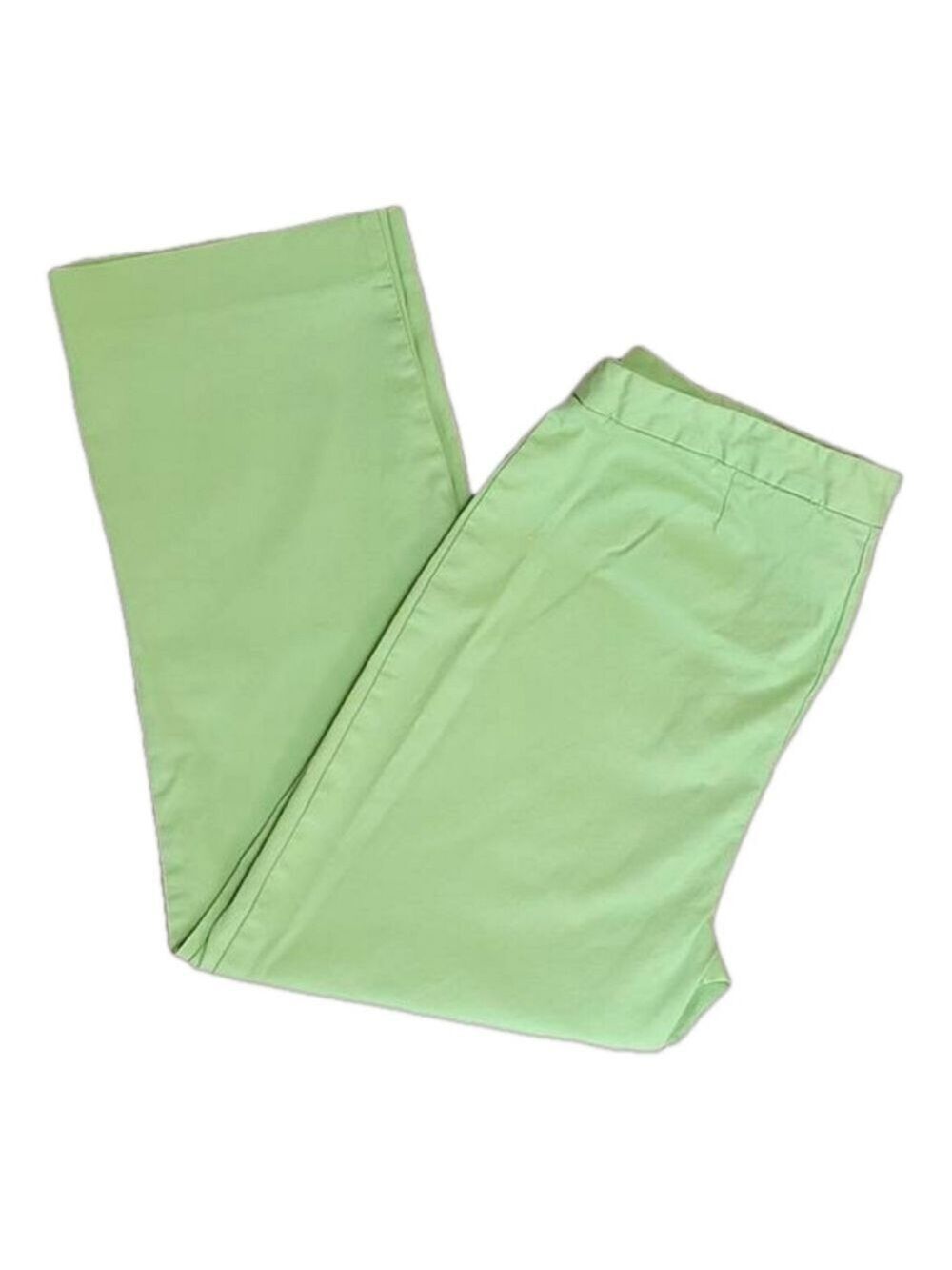 JH Collectible Asparagus Green Cotton Casual Stretch Cropped Pants Size 6 EUC